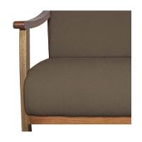 Kit 02 Poltrona Liz Base Madeira Suede Marrom - 3