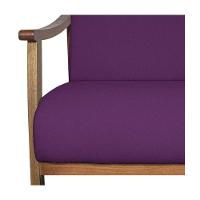Kit 02 Poltrona Liz Base Madeira Suede Roxo - 3