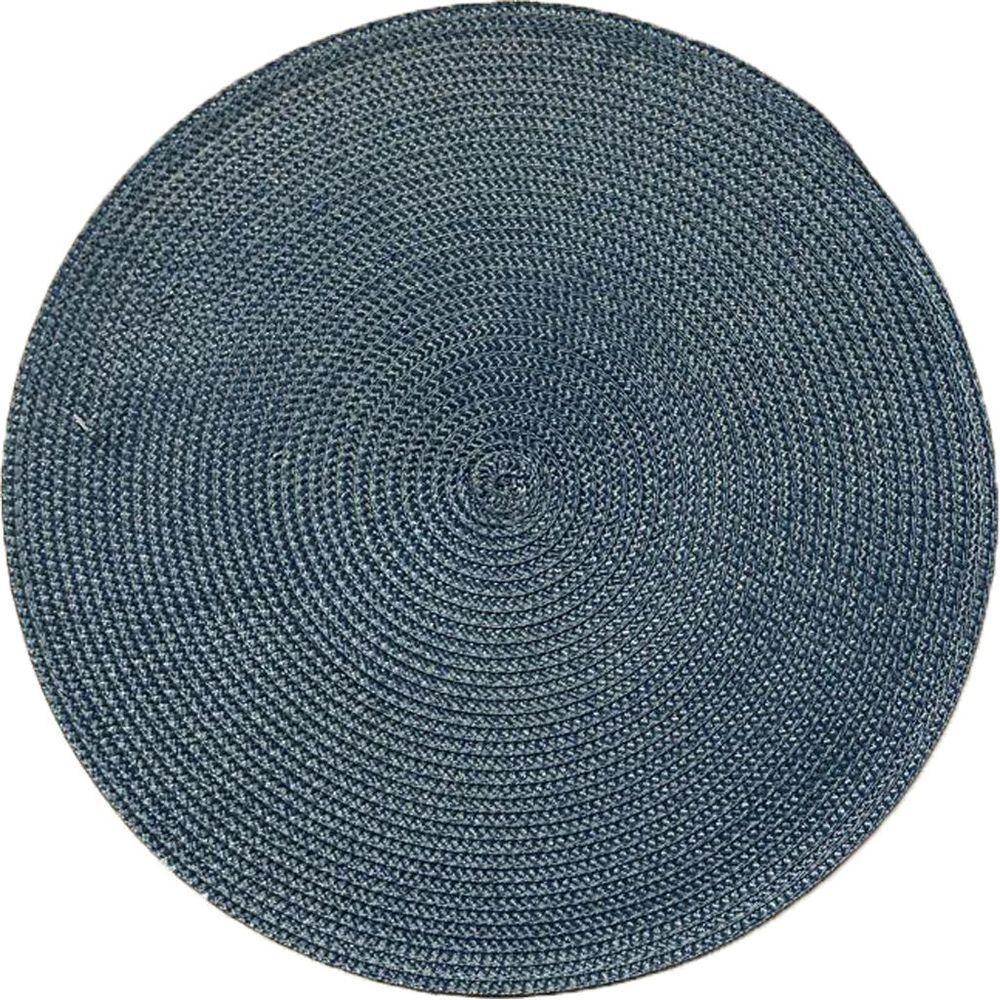 Americano Requinte Liso Para Mesa Redondo 38cm Navy - 1