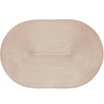 Americano Requinte Liso Para Mesa Oval 30x45cm Palha