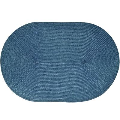 Americano Requinte Liso Para Mesa Oval 30x45cm Navy