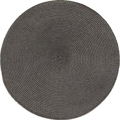 Americano Requinte Liso Para Mesa Redondo 38cm Chumbo