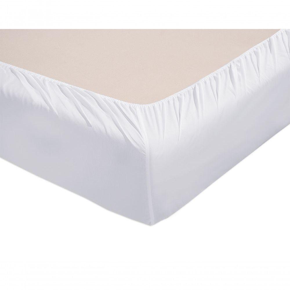 Jogo Lençol Atenas Quarto Casal Padrão Bordado 4 Peças 2fronha Cor:branco Com Cinza - 6