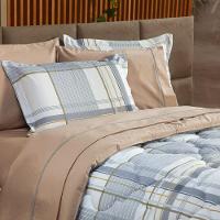 Kit Edredom King 03 Peças Dupla Face Percal 200 Fios - 2