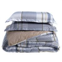 Kit Edredom King 03 Peças Dupla Face Percal 200 Fios