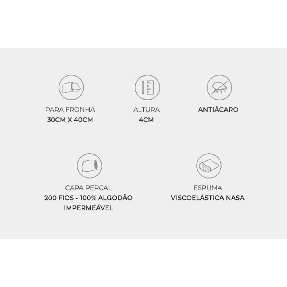 Travesseiro Infantil BB3002 Nasa Baby Antissufocante 200 Fios Impermeável (30x40x4) - Duoflex - 5