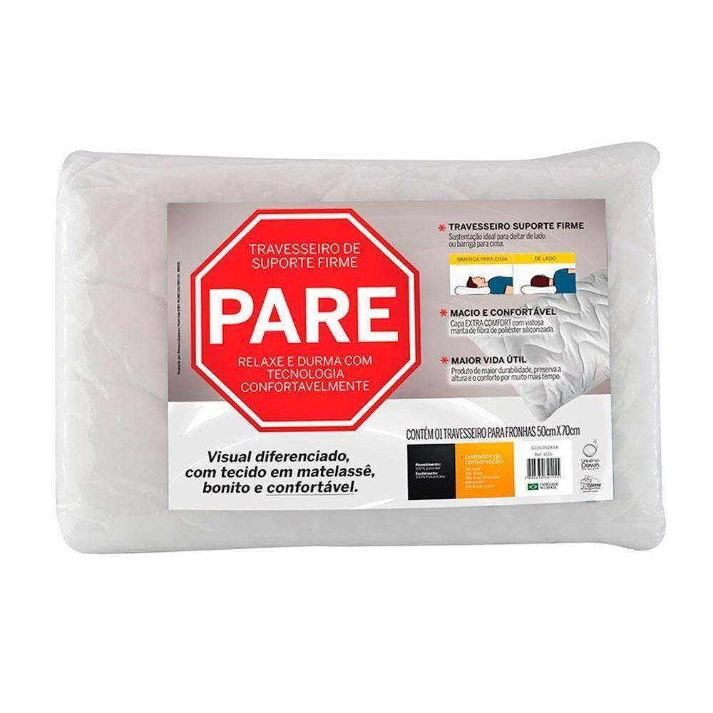 Travesseiro Fibras Siliconadas Pare c/ Suporte Firme p/Fronha (50x70) - Fibrasca - 1