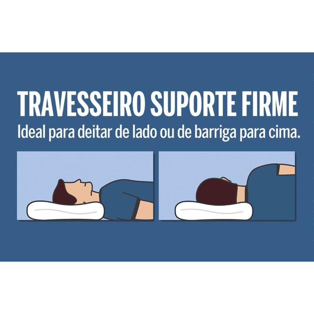 Travesseiro Fibras Siliconadas Pare c/ Suporte Firme p/Fronha (50x70) - Fibrasca - 3