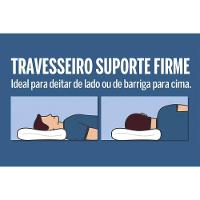 Travesseiro Fibras Siliconadas Pare c/ Suporte Firme p/Fronha (50x70) - Fibrasca - 3