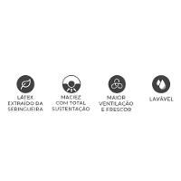 Travesseiro Látex Natural King Alto LN1000 Lavável c/ Capa Percal 200 Fios (90x50) - Duoflex - 5