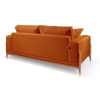 Sofá 2 Lugares Fixo Living Bellagio Suede Terracota 22 1,90m