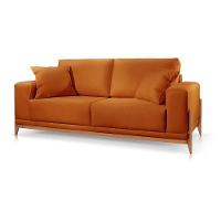 Sofá 2 Lugares Fixo Living Bellagio Suede Terracota 22 1,90m - 5