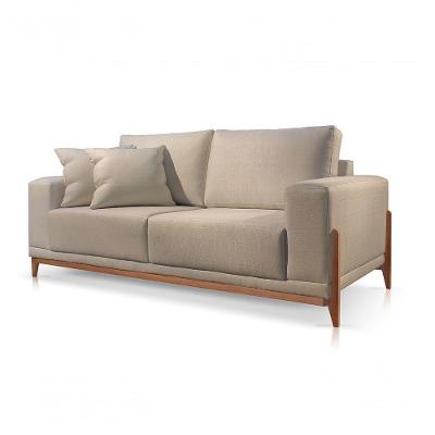 Sofá 2 Lugares Fixo Living Bellagio Linho Bege 06t 1,9m