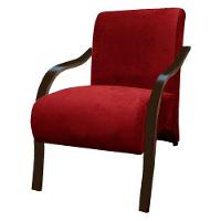 Kit 2 Poltronas Vênus 1 Lugar Braço Madeira D Salla Vermelho - 2