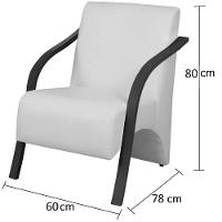 Kit 3 Poltronas 1 Lugar Vênus Suede Grafite - 2