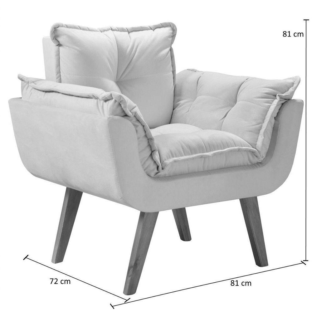 Poltrona Opalla 1 Lugar D Salla Bege - 2