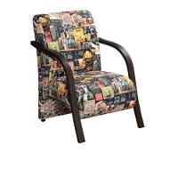 Poltrona Venus 1 Lugar Braço Madeira Retro Bar 107 - 1