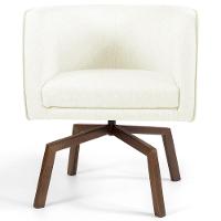 Kit 2 Poltronas Decorativas Base Ka Madeira Betina C-26 Corano Bege - Domi - 4