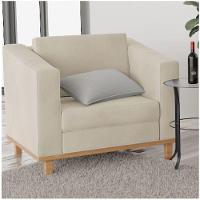 Kit Sofá 2 Lugares 2 Poltronas Europa Suede Bege - 5