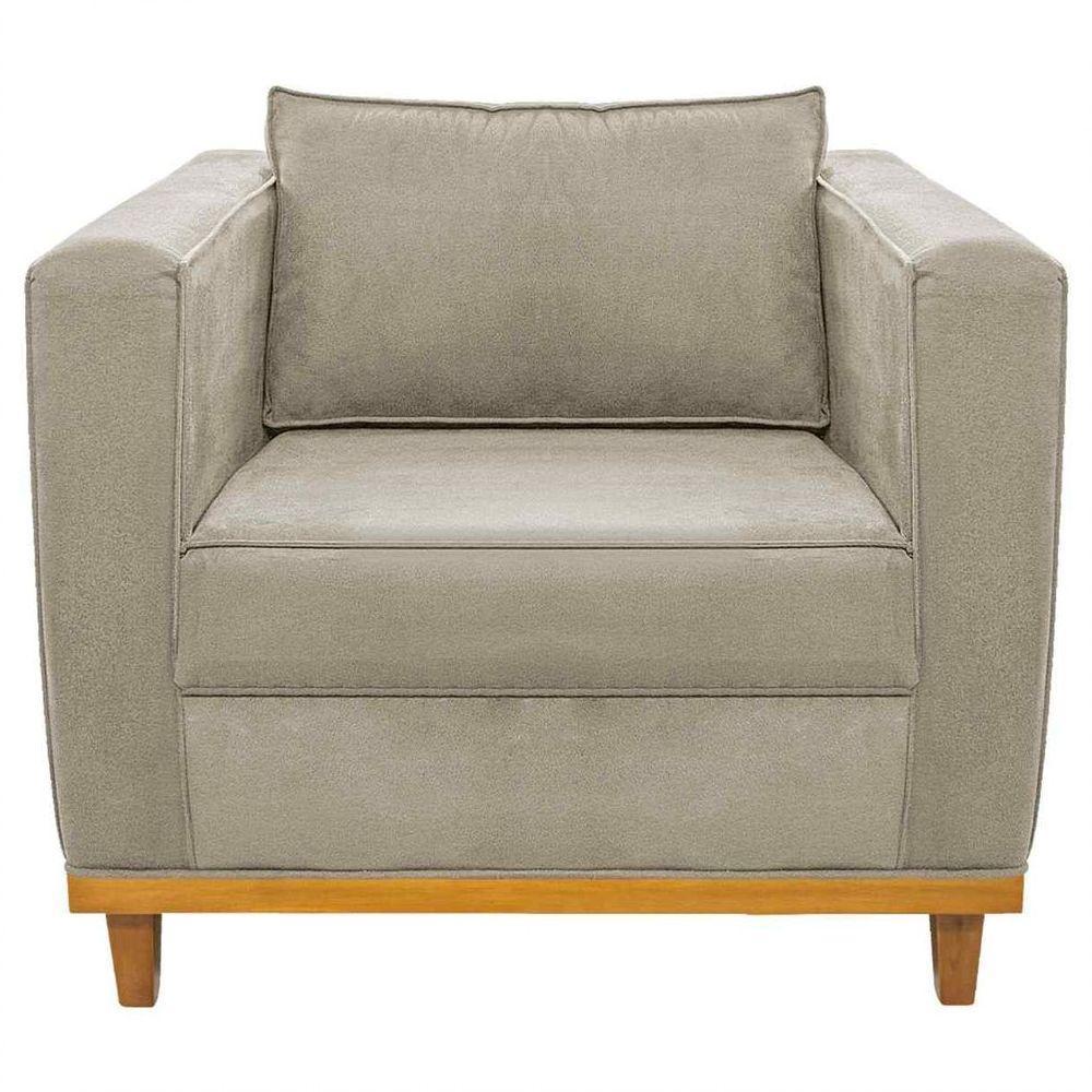 Kit Sofá 2 Lugares 2 Poltronas Europa Corano Bege - 2