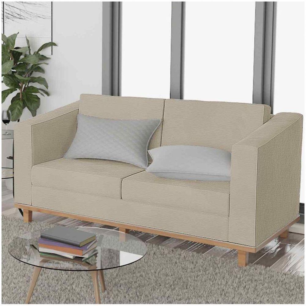 Kit Sofá 2 Lugares 2 Poltronas Europa Corano Bege - 6