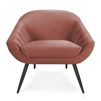 Poltrona Veludo de Ferro Rose