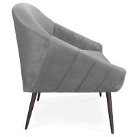 Poltrona Veludo Cinza de Ferro - 5