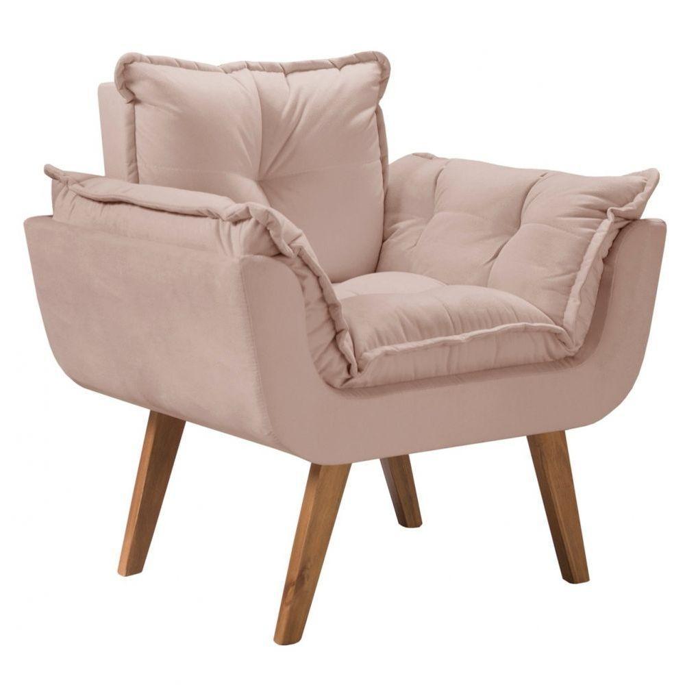 Poltrona Opalla 1 Lugar Base Palito Cappuccino - 1