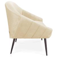 Poltrona Veludo Bege de Ferro - 5