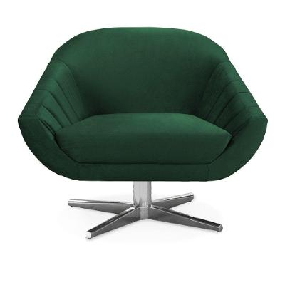 Poltrona Veludo Verde Esmeralda