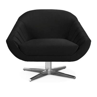 Poltrona Veludo Preto