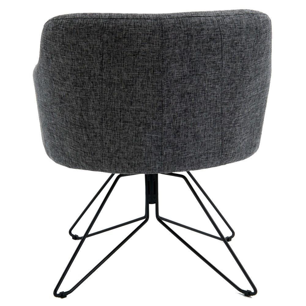 Kit 2 Poltronas Base Orby Fixa Jade C-469 Linho Mescla - Domi - 4