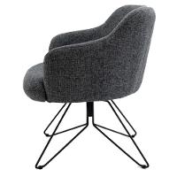 Kit 2 Poltronas Base Orby Fixa Jade C-469 Linho Mescla - Domi - 2