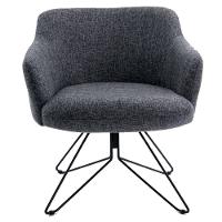 Kit 2 Poltronas Base Orby Fixa Jade C-469 Linho Mescla - Domi - 5