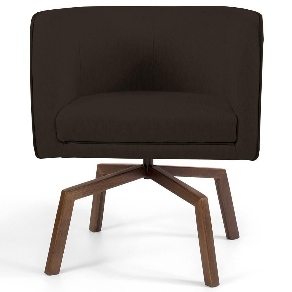 Kit 2 Poltronas Base Ka Madeira Betina C-34 Corano Marrom - Domi - 3