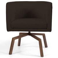 Kit 2 Poltronas Base Ka Madeira Betina C-34 Corano Marrom - Domi - 3