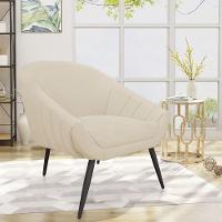 Poltrona Giovana Linho Pés Palito De Ferro A19 Grosso Bege - 11