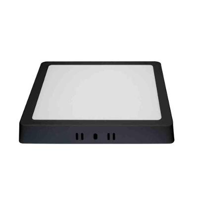 Painel Led 18W Sobrepor Quadrado 3.000K Preto