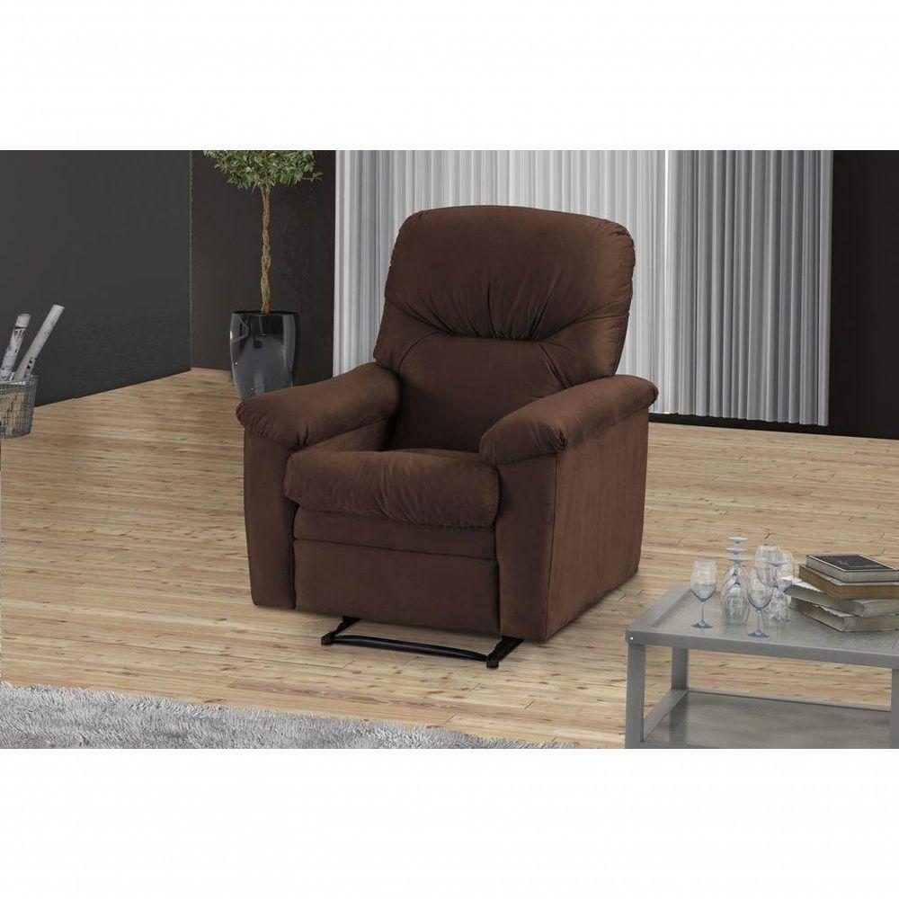 Poltrona Do Papai Reclinável Audi - Marrom Escuro Light - 2