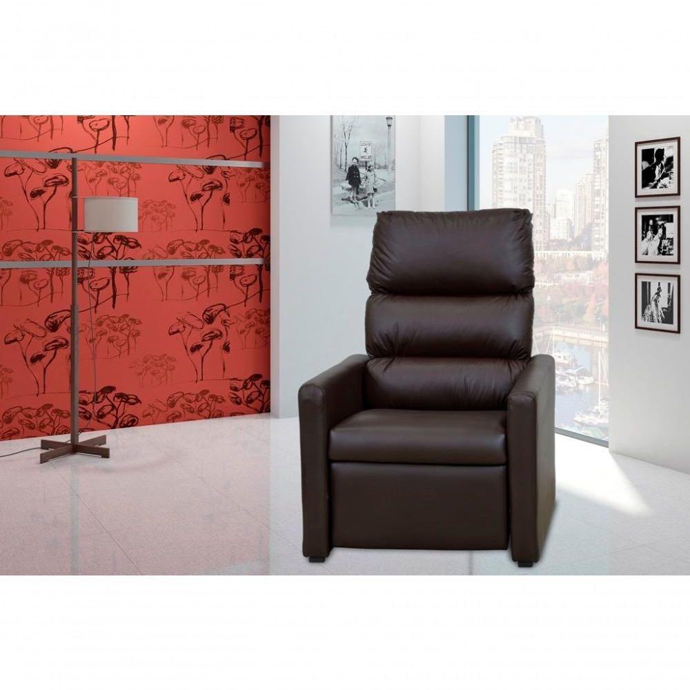 Poltrona Do Papai Reclinável Turin - Marrom Corino - 1