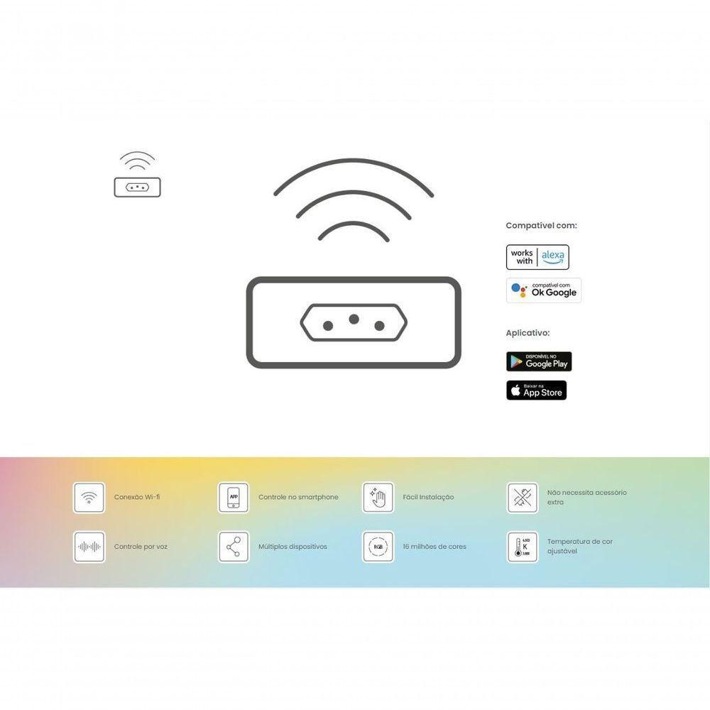 Infinity - Smart Plug Bi-Volt 10A Branco - Wi-Fi - 2