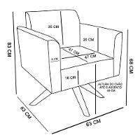 Kit 01 Namoradeira 02 Poltronas Marisa rose - 19