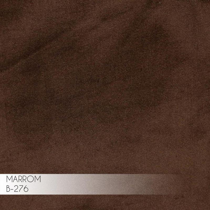 Kit 2 Poltronas Kitana Pés Chocolate Giratório Veludo Marrom - 2