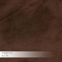 Kit 2 Poltronas Kitana Pés Chocolate Giratório Veludo Marrom - 2