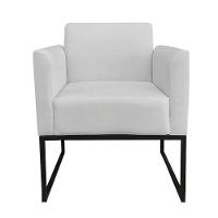 Kit 02 Poltronas Marisa Base Industrial Metálica Preto - 2