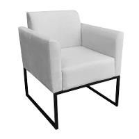 Kit 02 Poltronas Marisa Base Industrial Metálica Preto - 3