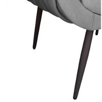 Poltrona Giovana Linho Grafite A26 Pés Palito De Ferro - 4