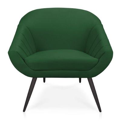 Poltrona Giovana Suede Verde de Ferro