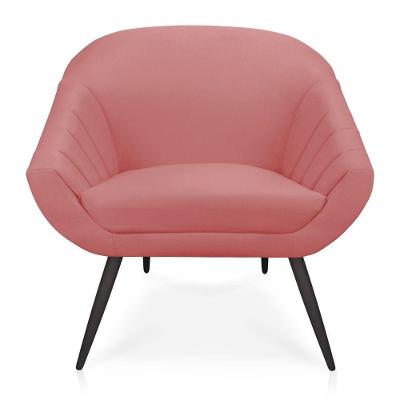 Poltrona Giovana Suede Rose de Ferro