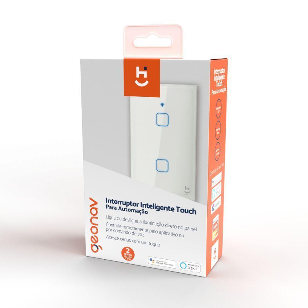 Interruptor Inteligente Touch Para Automação 2 Botões - 2